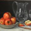 Apple, Glass and Pitcher
Oil, 12" x 18" 
