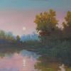 Evening Moon Rise on the Reservoir
Oil, 20" x 20"  