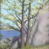 Yellow Trees by the Sea
Oil, 10" x 8"
