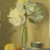 Peonies, Hydrangea & Demi Tasse
Oil, 8" x 6"