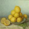 Lemons in Blue Porcelain Bowl
Oil, 8" x 8" 