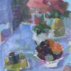Lilies, Fruit & Jazz
Oil, 12" x 9" 