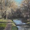 Afternoon Promenade, Canal at Center Bridge
Pastel, 11" x 14"